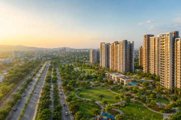 Modern township living at Anantam City Dombivli with spacious landscaped gardens, high-rise residences, and seamless urban connectivity.