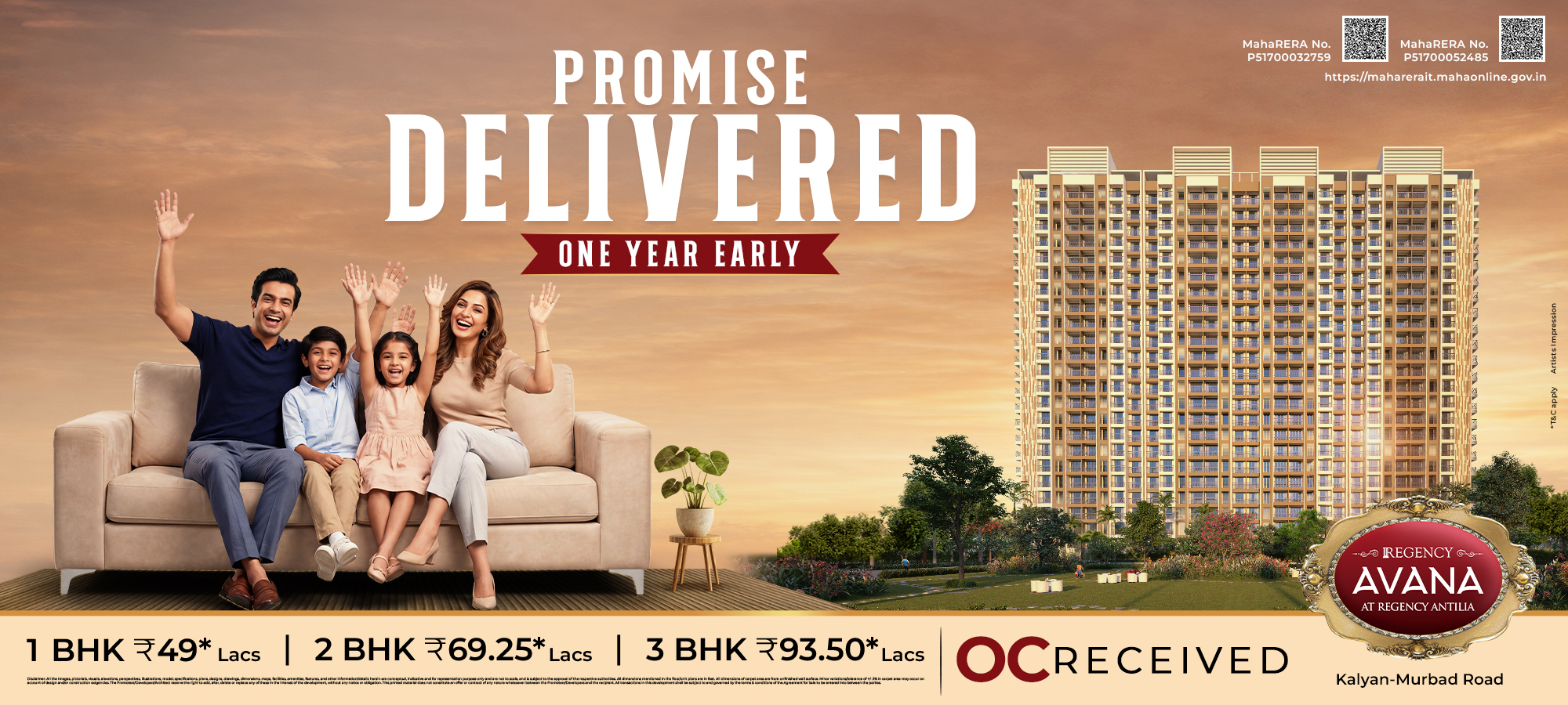 Regency Avana – AC Homes with Sundeck in Kalyan