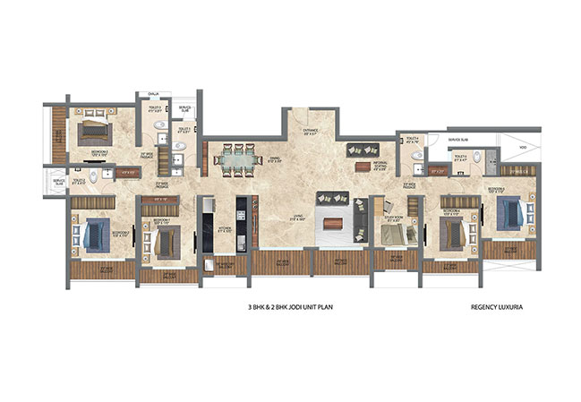 Regency Luxuria Floorplans