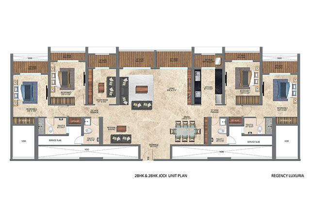 Regency Luxuria Floorplans