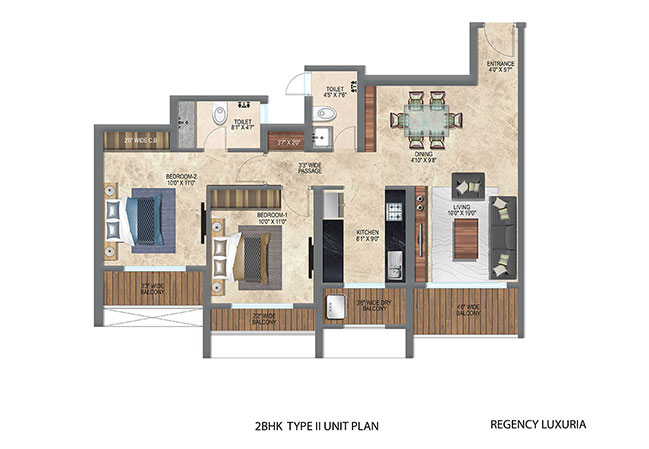 Regency Luxuria Floorplans