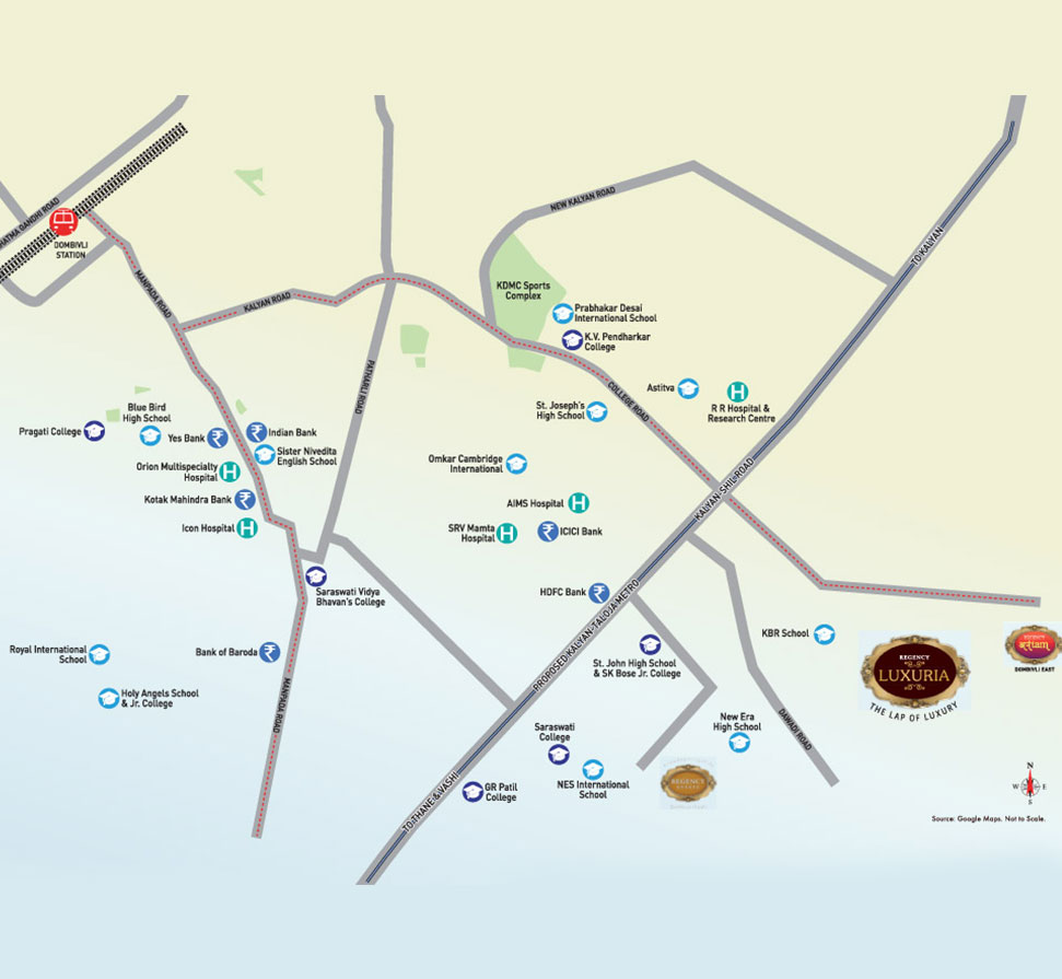 Regency Luxuria Location Map