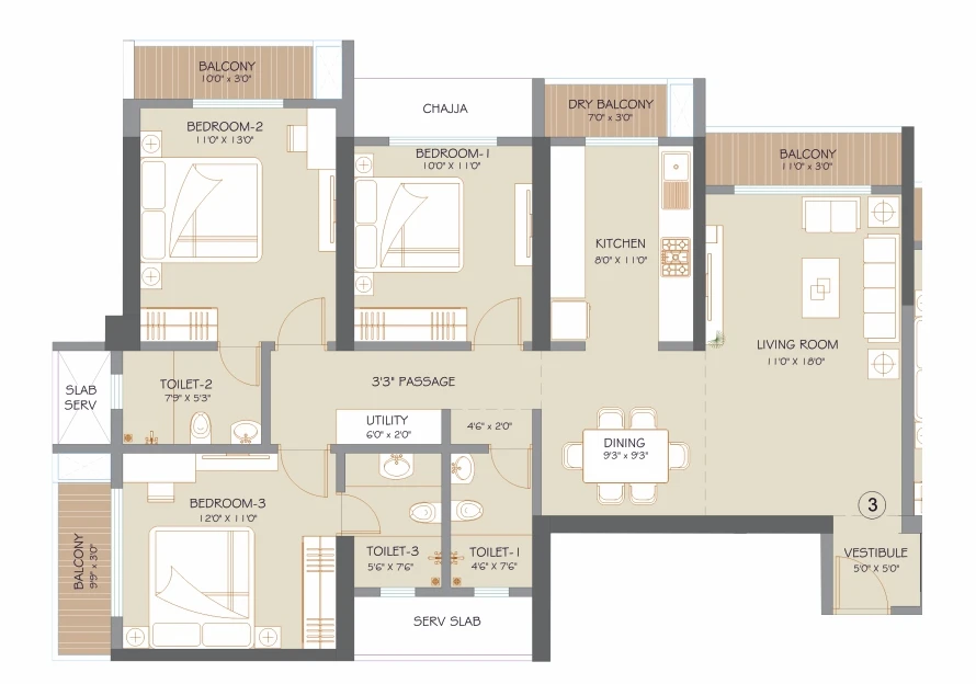 3bhk